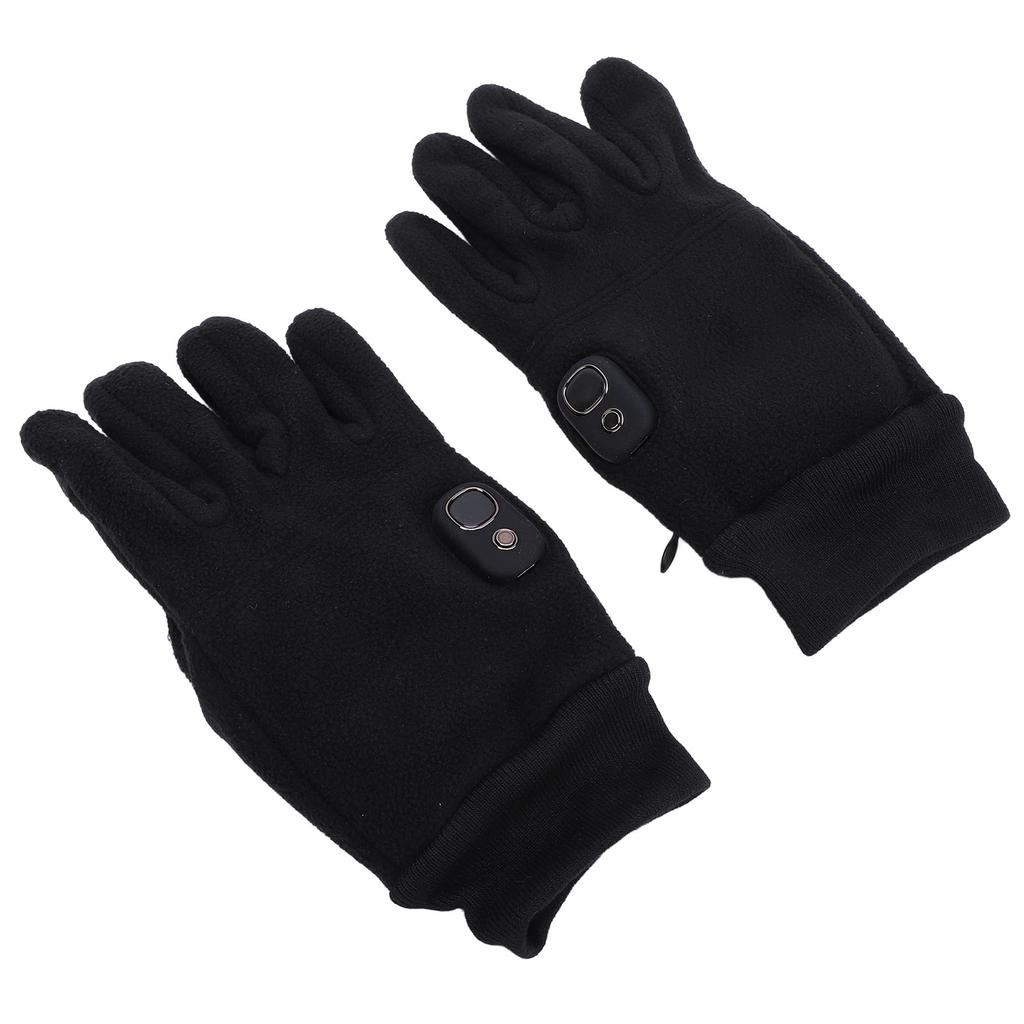 Heated Gloves Detachable Washable Plush Padded Winter Warm Heating Gloves for Skiing and Outdoor