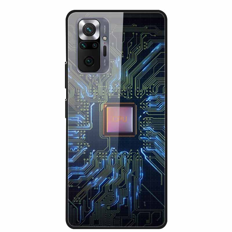Цветная закаленная стеклянная крышка для чехла Xiaomi Redmi Note 10 Pro, жесткий противоударный Funda для чехлов Redmi Note10 / Note 10Pro, корпус
