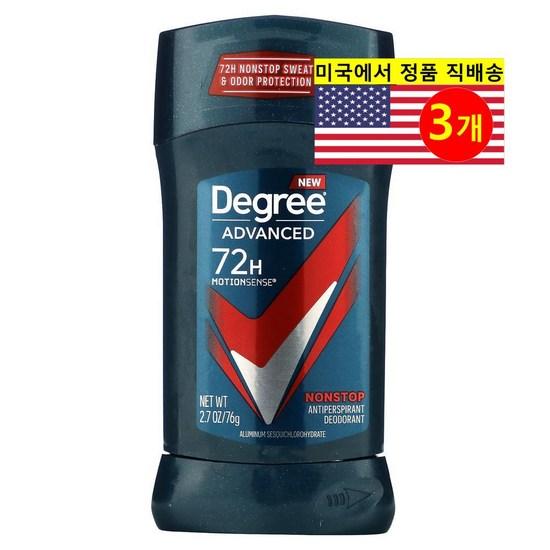 Дезодорант Degree 72-часовой эффект, антиперспирант Motion Sense, 3 шт., 74 г