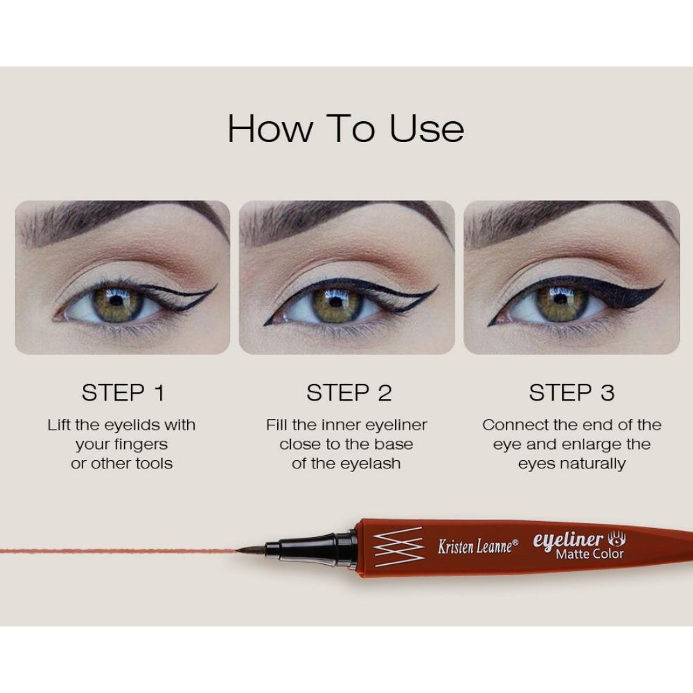 КРИСТЕН ЛИАНН. Густая, сухая и неразмазываемая цветная подводка для глаз.