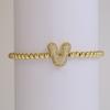 Trendy Hot Sale Hip Hop 18k Gold Plated 26 English Zircon Letters Bracelet Fashion Copper Beading Bracelet Women's Gift Jewelry