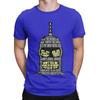 Men T-Shirts Vintage Robot Cartoon Quotes Crazy Pure Cotton Tee Shirt Short Sleeve T Shirt Round Neck Clothes New Arrival
