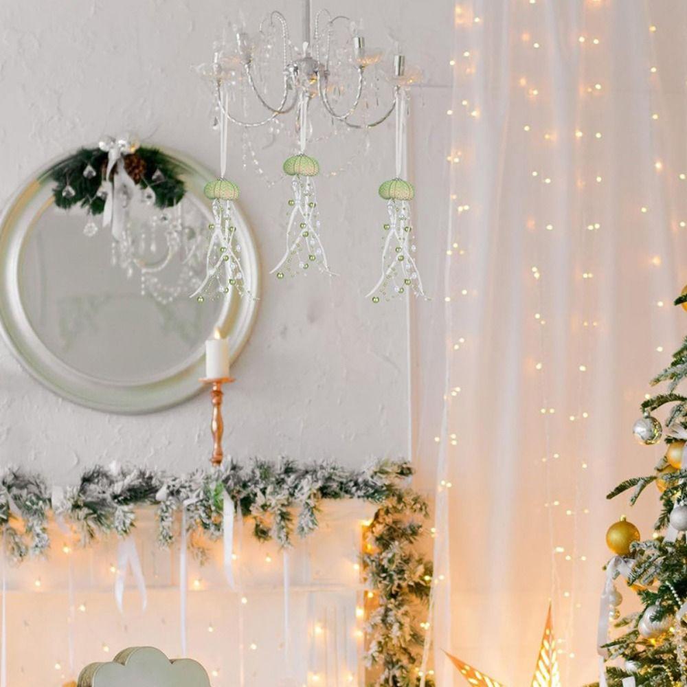 DIY Sea Shell Wind Chimes Easy to Catch Sunlight Capture Collector Jellyfish Prism Pendant Party