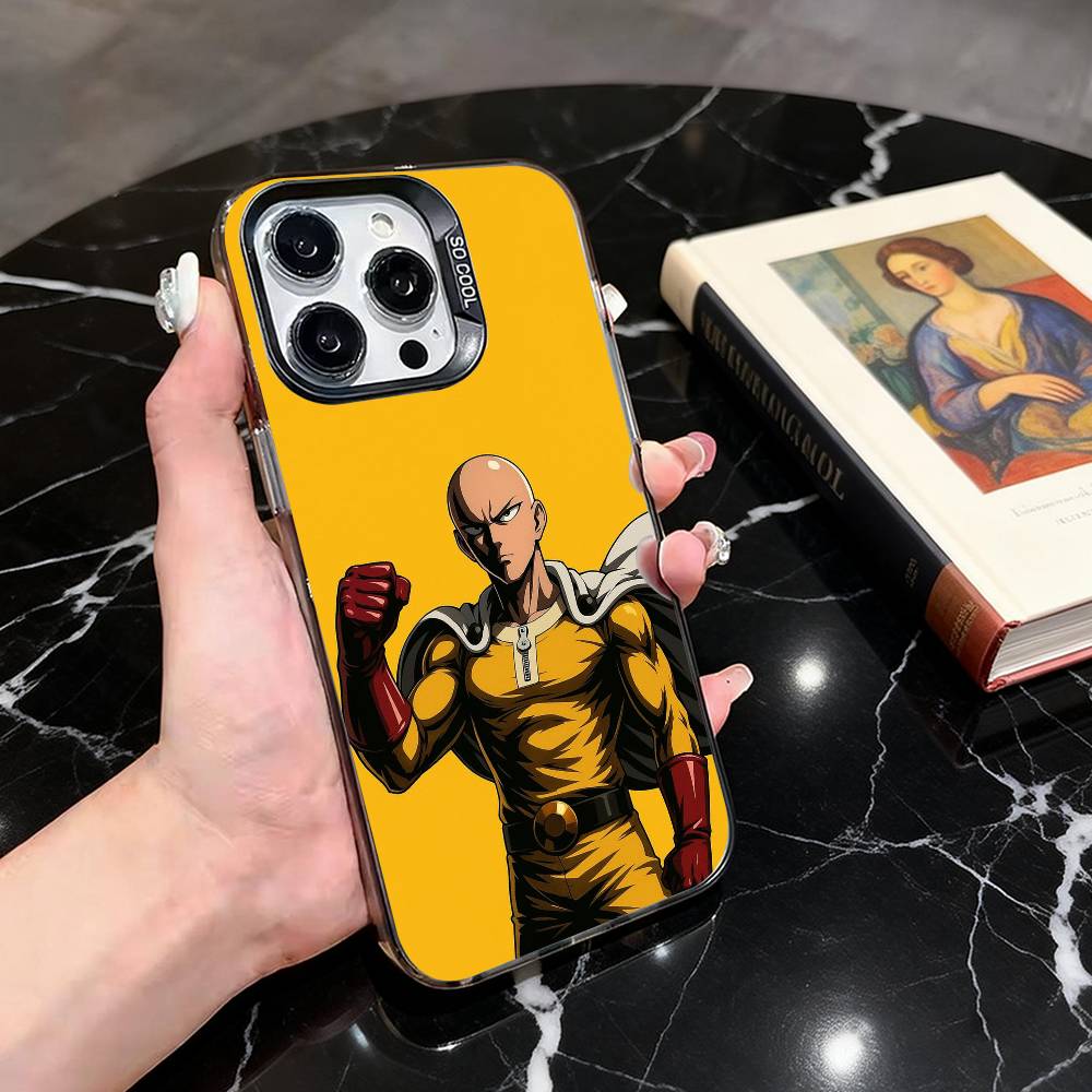 Крутой power O-One P-Punchs Man-opm Чехол для телефона Для iPhone 17,16,15,14,13,12,11 Plus,Pro Max,Цветной Серебристый Чехол для телефона Funda Cover