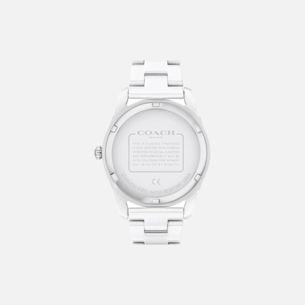 Coach Престон Белый Керамический Браслет Белый Циферблат Женские Часы Отличный Подарок 14503771