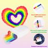 Rainbow Crayon Paint Color Set Toy - Birthday Party Colorful Theme Oil Pastel Accessories, DIY Rainbow Colors Graffiti Pen Toy