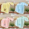 Quick-Dry Coral Fleece Embroidered Cartoon Baby Towel - Soft, Water-Absorbent & Thick