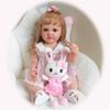 Brand New 55 Cm Full Vinyl Body Simulation Doll Betty Real Like Handmade Exquisite Painted Reborn Dolls for Girls Kid Birthday Gift Bath Playmate Doll