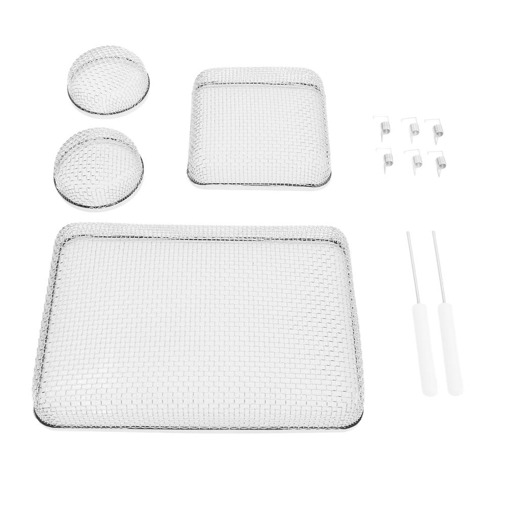 12 шт. Сверхпрочные сетки из нержавеющей стали для вентиляционного отверстия печи автодома с инструментом для установки для водонагревателя