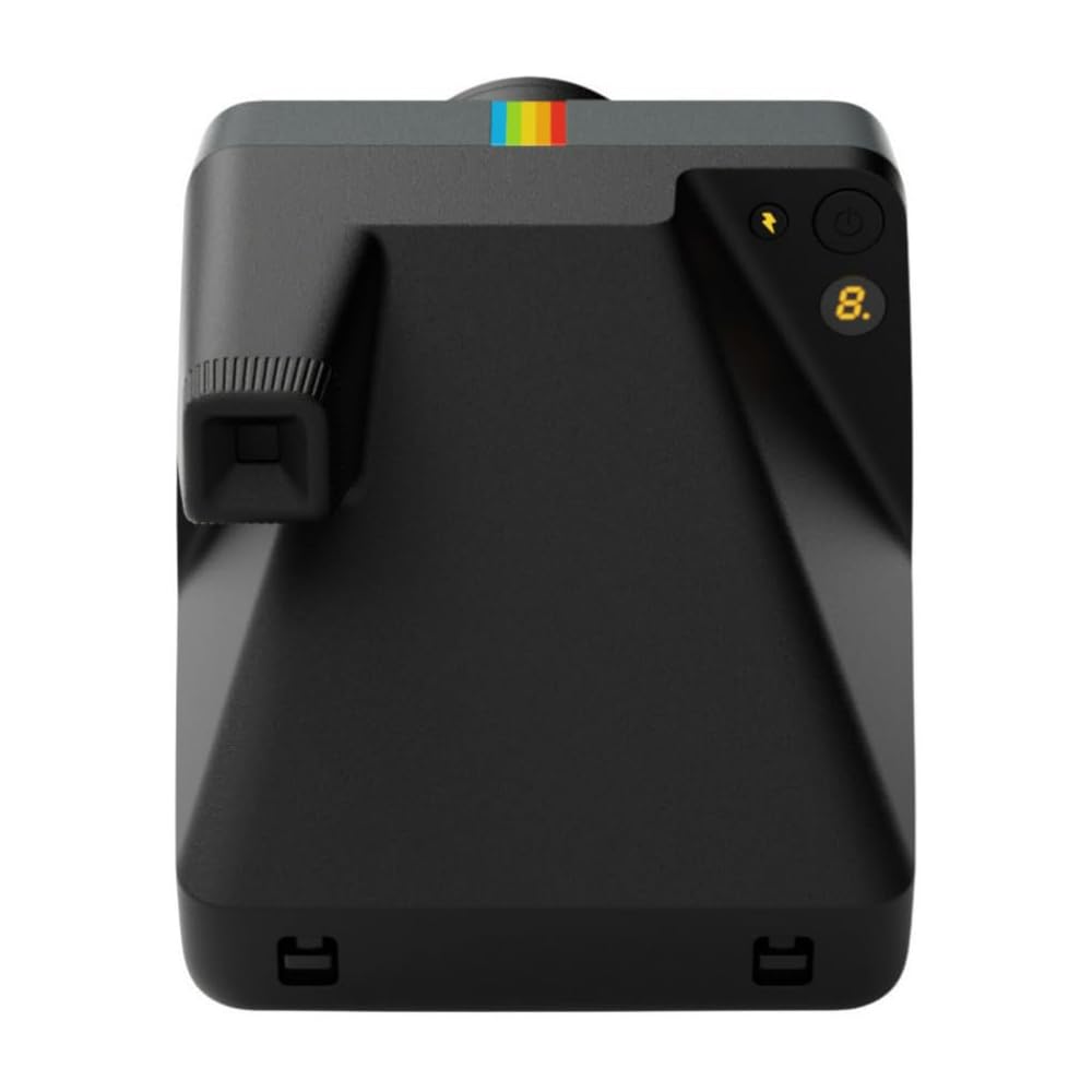 Polaroid Now 3rd Generation I-Type Instant Camera + Film Bundle - Now Black Camera + 8 Color Photos (6572)