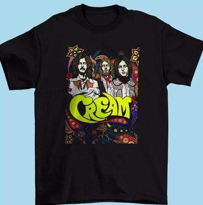 CREAM Футболка с участником группы Черная футболка Мужская Все размеры S M L 2345XL Унисекс Футболка