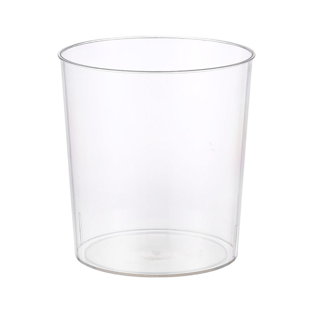 Plastic Transparent Trash Can Round Shape Flower Clear Vase Clear Garbage Container Bedroom