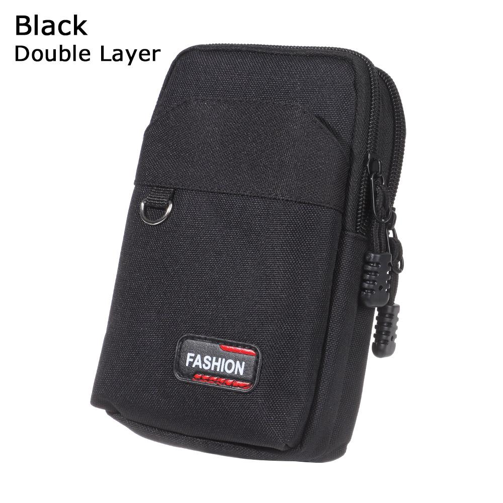 Men Single/double Layer Camping Hunting Phone Pouch Waist Purse EDC Molle Bag Wallet Pocket
