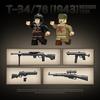 Полная башня 100297 Советский средний танк Т-34/76 внутренняя броневая конструкция игрушка для мальчиков, подарочный набор строительных блоков
