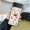 Снежный рождественский чехол для Samsung Galaxy Z Flip 3 4 5G черный жесткий корпус для телефона из ПК Z Flip4 роскошный сегментированный чехол
