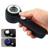 With Light Loupe Glasses 60X Map Magnifier Portable Handheld Magnifying Glass Jewelry