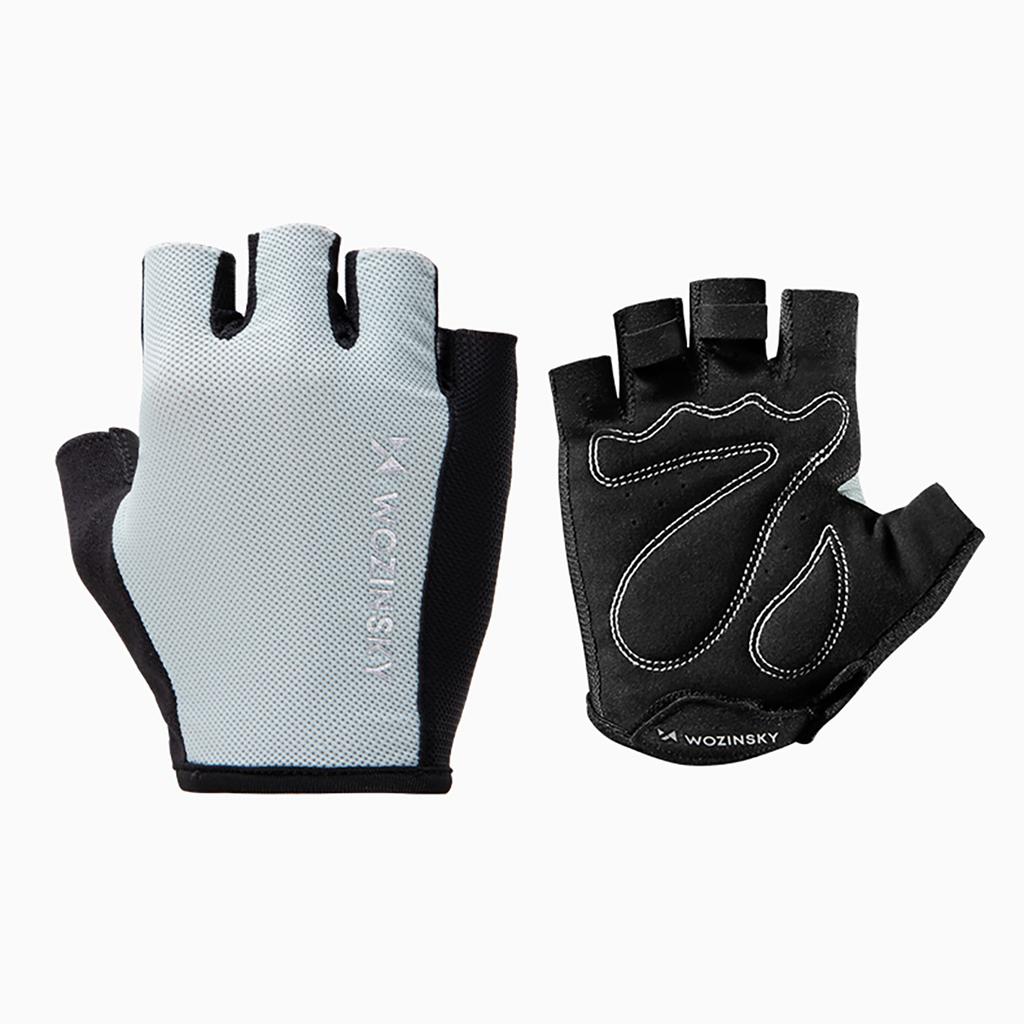 Fingerless cycling gloves size L - gray