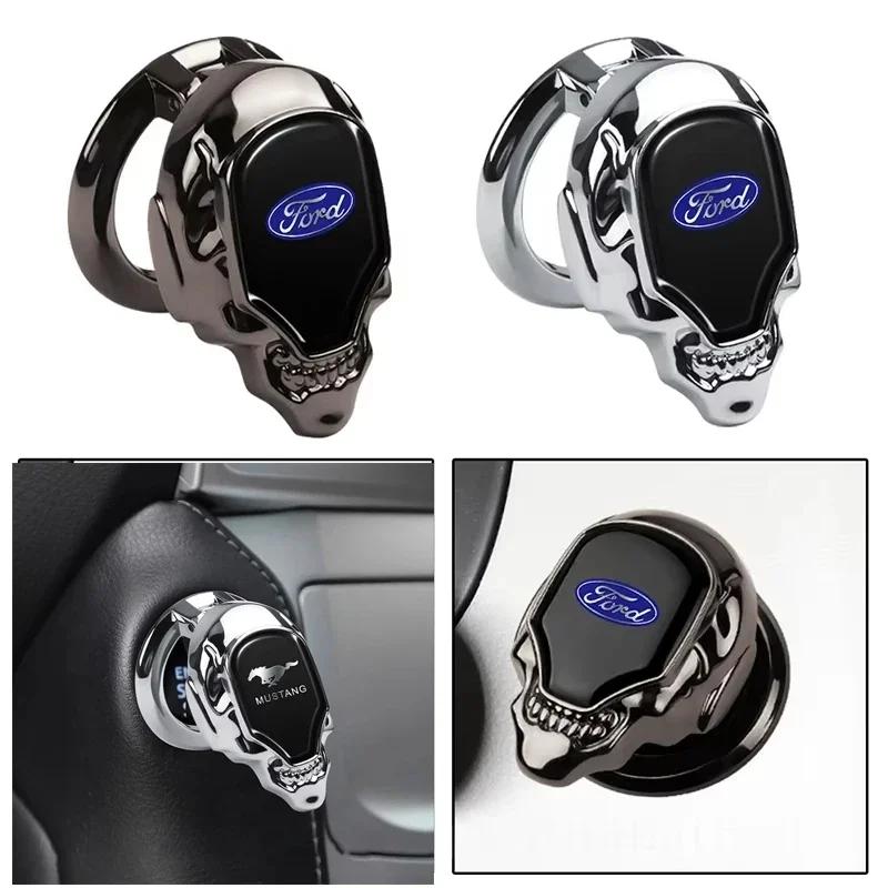 Car Start Stop Button Sticker Protector For Ford Ranger Kuga Mustang Focus MK2 MK3 Ecosport Fiesta F150 Edge Decorative Cover