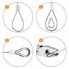 Heavy Duty Stainless Steel Cable Rope 304 Stainless Steel Garden Railing Wire  Outdoor Tent