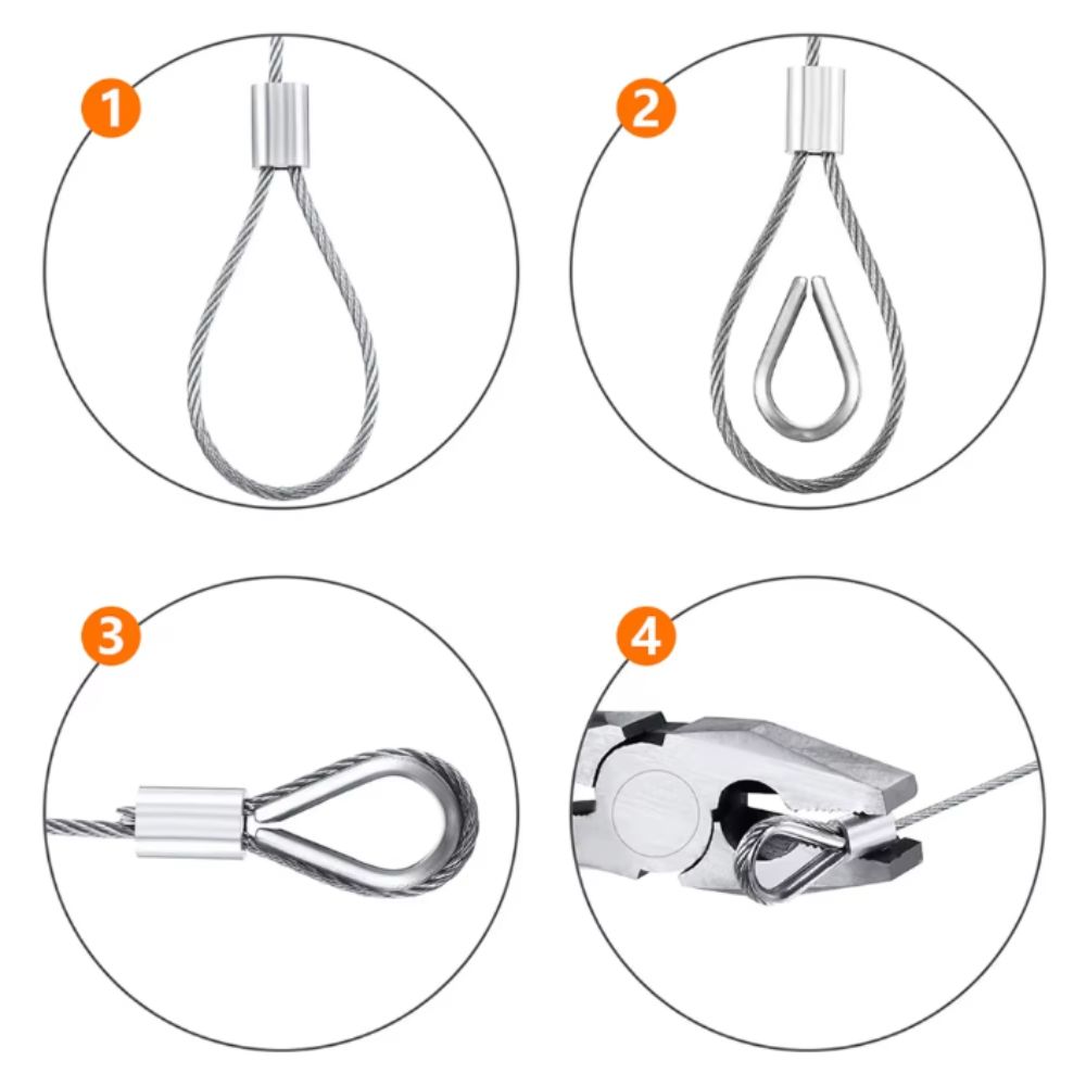 Heavy Duty Stainless Steel Cable Rope 304 Stainless Steel Garden Railing Wire Outdoor Tent