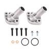 A60M-2Sets V-Twin Aluminum Thermostat Outlet Cover For Can-Am 800 1000 Outlander Renegade 420222690 420222691