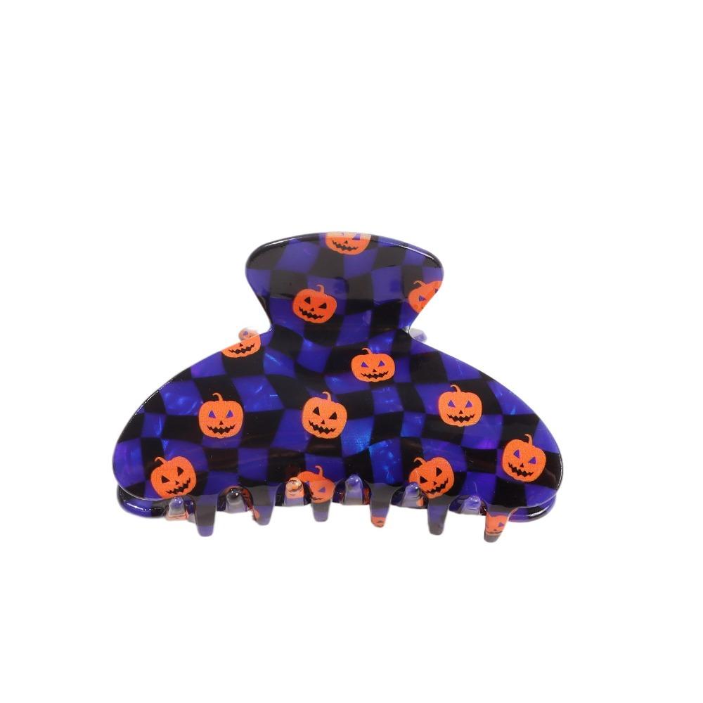 Spider Halloween Hair Claw PVC Skeleton Shark Clip Creative Pumpkin Themed Gripper  Party