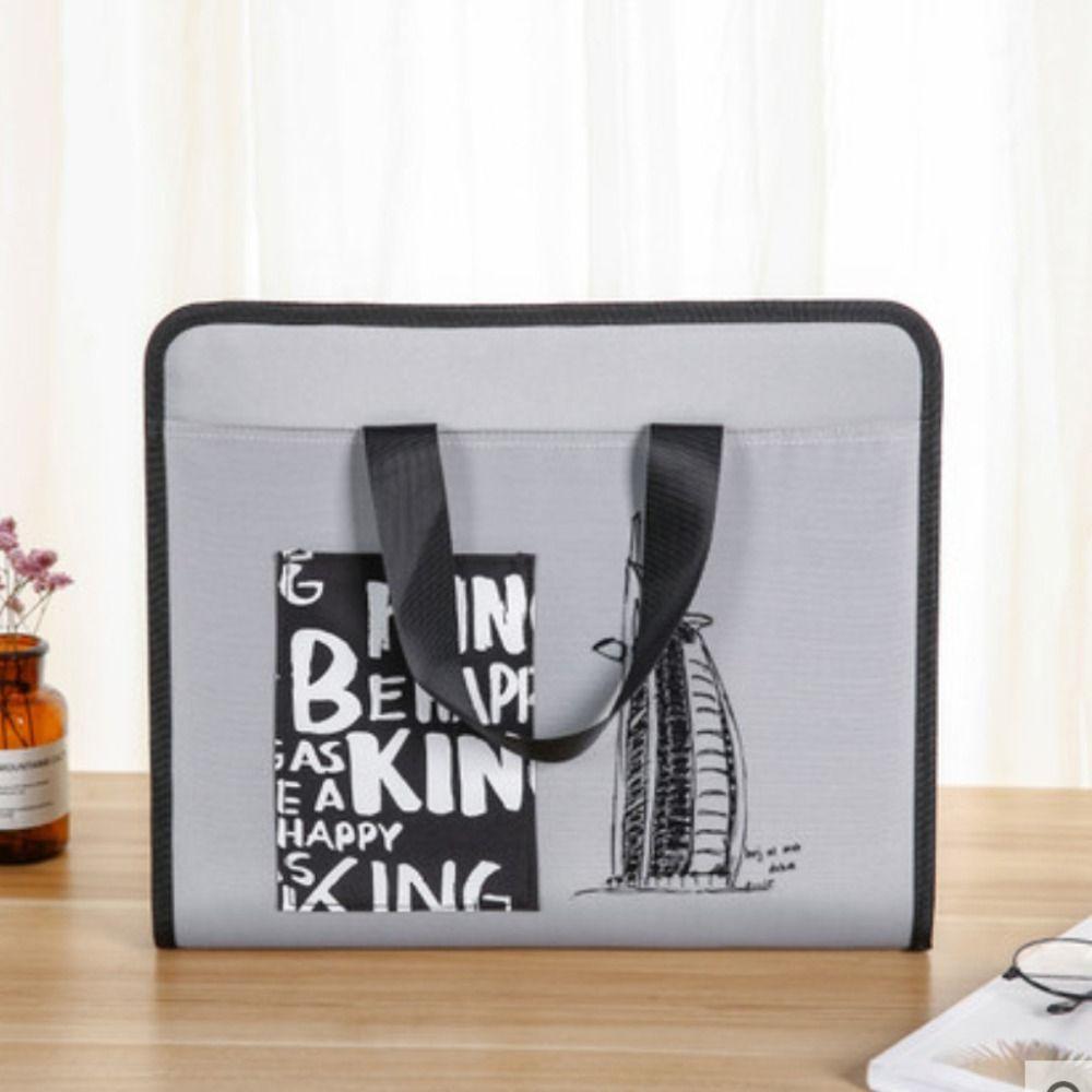 Водонепроницаемая папка для файлов формата А4 с 13 карманами, переносная сумка для хранения документов формата А4 на молнии, органайзер для файлов