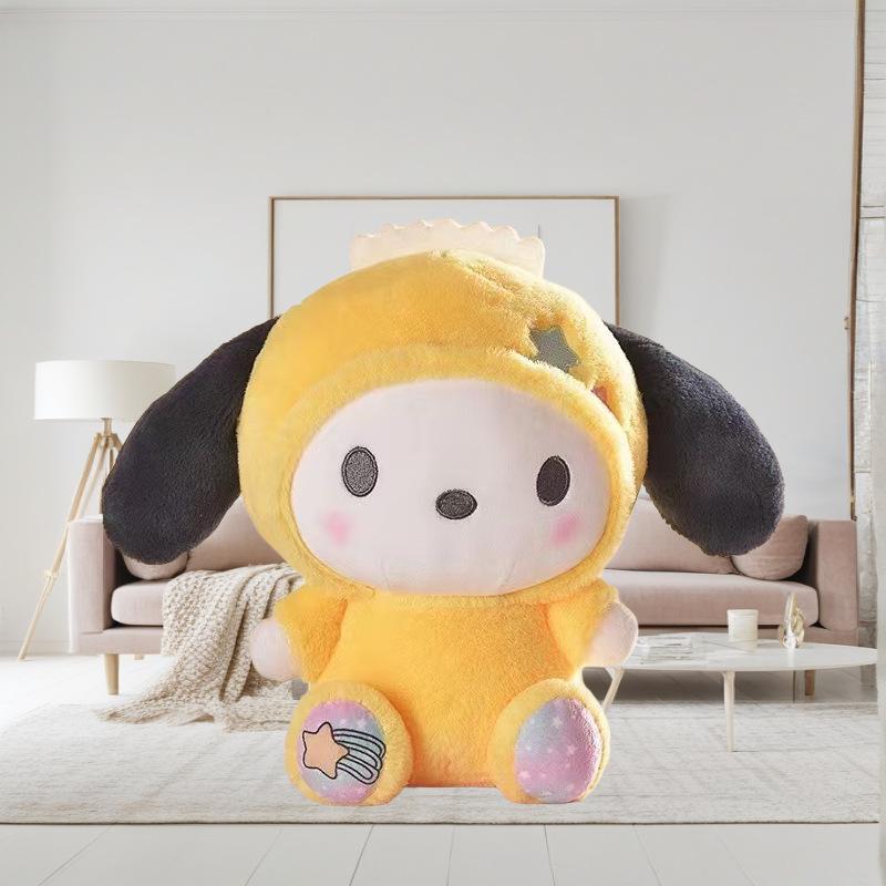 Плюшевые куклы Sanrio Cinnamoroll и Kuromi - Милые игрушки-котики для детей