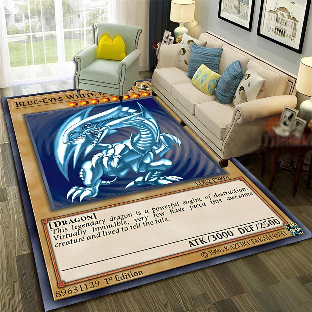 Yu-Gi-Oh MONSTER CARD ковер с рисунком аниме для дома, гостиной, спальни, дивана, коврика, декор, детский коврик, нескользящий напольный коврик