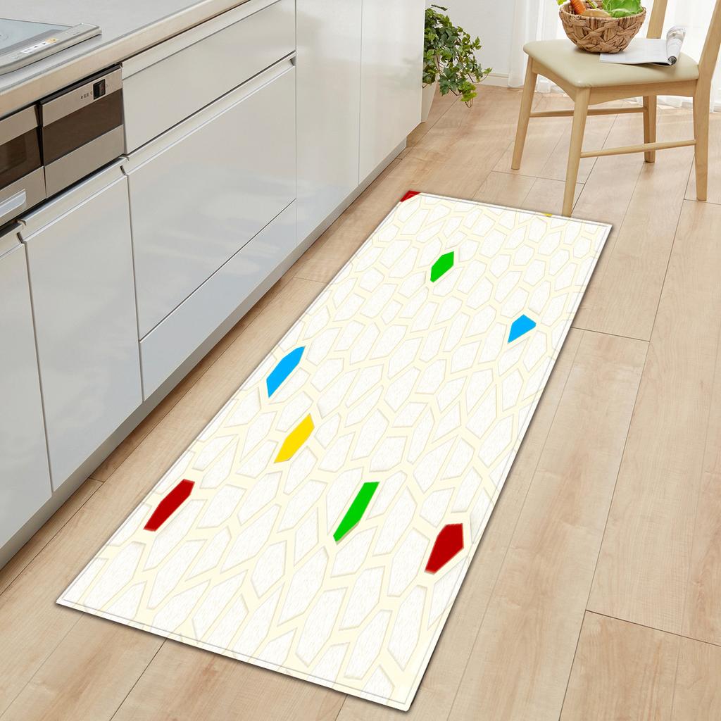 Marble Kitchen Sand Wardrobe Shoe Cabinet Long Carpet Floor Mat