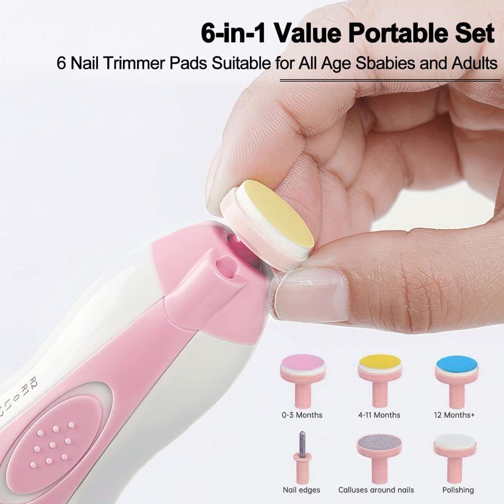 Anti-scratch Electric Baby Nail Trimmer Anti-clamping Toes Fingernail Cutter Newborn Gift