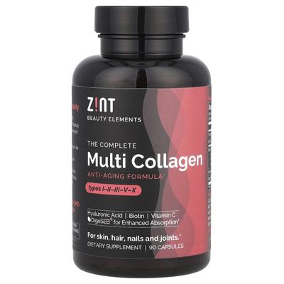 Zint, Полный мультиколлаген, 90 капсул