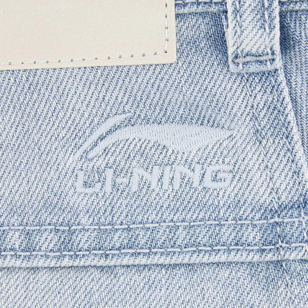 Джинсы с вышивкой логотипа из серии спортивного образа жизни Li Ning Мужские брюки AJQW001-1