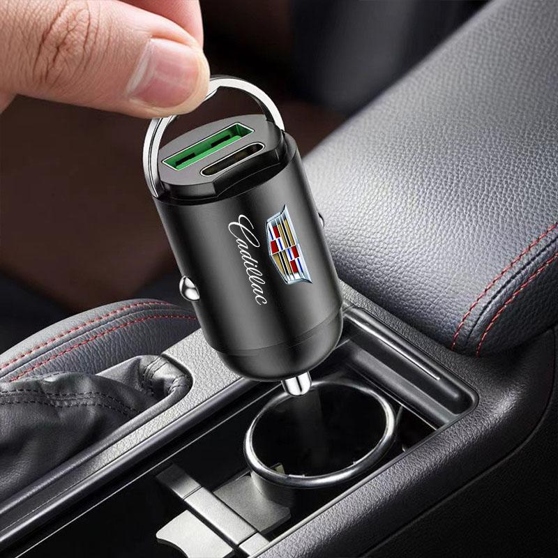 Автомобильное быстрое зарядное устройство USB Type-C Адаптер для зарядки Аксессуары Для Cadillac XT5 XTS CTS BLS SLS DTS SRX Escalade Tiburon Deville