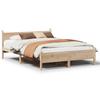 Solid Wood Bed without Mattress 135 x 190 cm Pine Wood