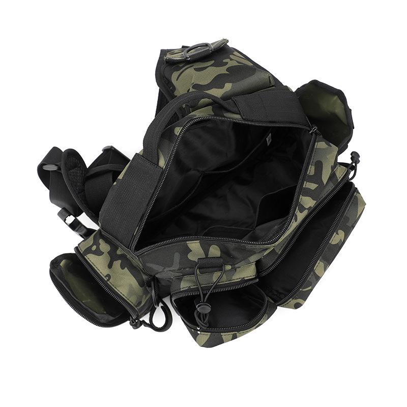 Мужская тактическая многофункциональная рыболовная поясная сумка - Большая вместимость, водонепроницаемая, для хранения одного удилища, наружный рюкзак через плечо