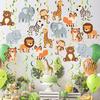 Cartoon Animal Hanging Decoration Vibrant Color Foil Ceiling Hanging Swirls Streams Party Banner Decor for Party Events