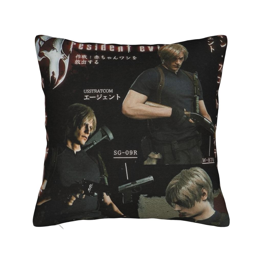 Наволочка для подушки Leon Kennedy Babygirl Мягкая ткань Чехол для подушки Декоративный Чехол для декоративной подушки Сиденье На молнии 40X40см