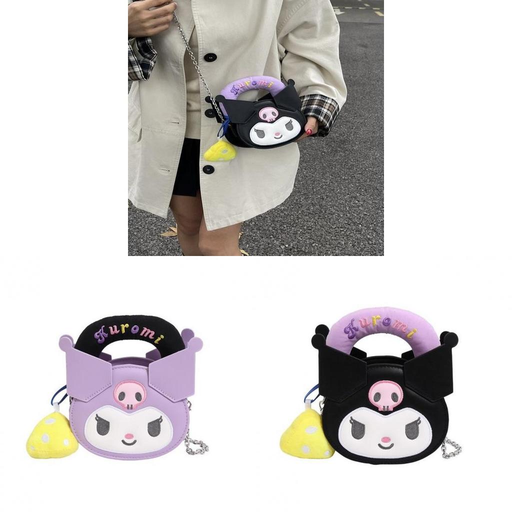 Kuromi Cute Crossbody Bag With Pu Fabric For Women And Men For Casual Outings