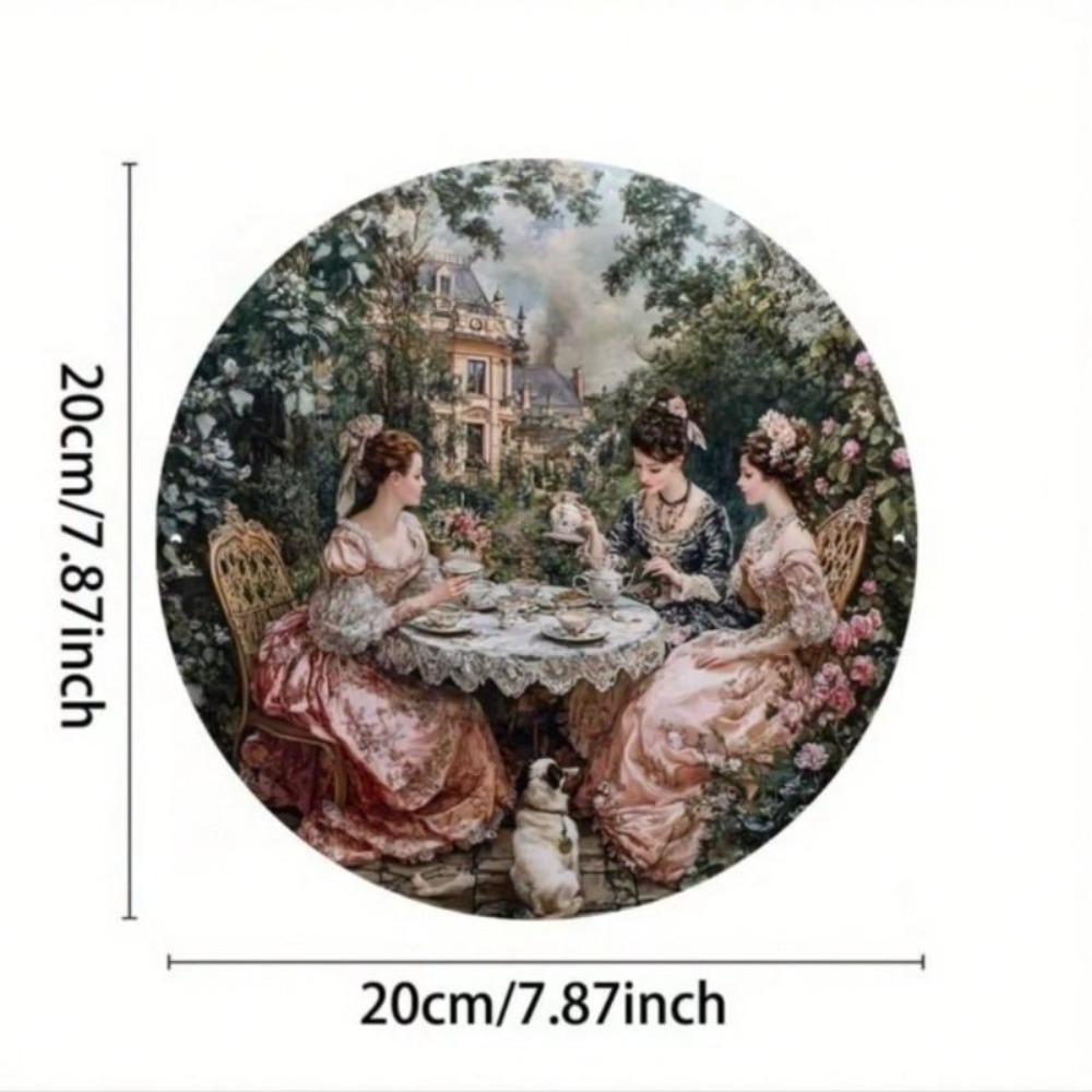 Круглая металлическая настенная art 20 см Декор дома Офис Гостиная Железная живопись