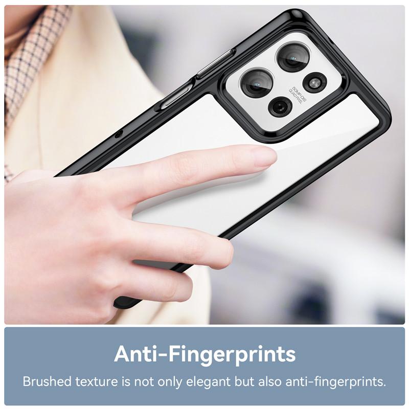 For Motorola Moto G75 5G Case For Moto G75 Cover 6.78 Inch Colorful Soft Edge Silicone Transparent Bumper For Motorola Moto G75