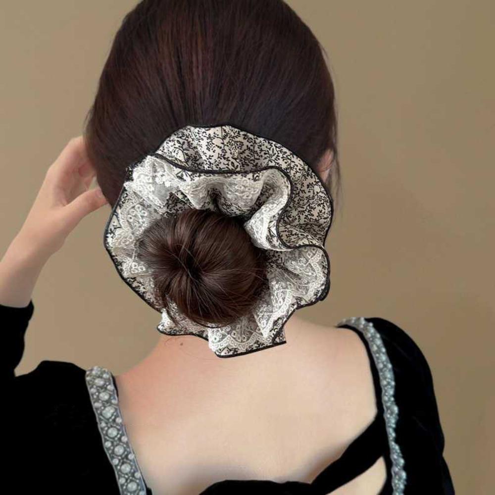 Large Size Women Hair Scrunchies French Style Oversized Hair Ropes Hair Accessory