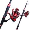 Комбинированные удочки и катушки Телескопическая карбоновая удочка и рыболовная катушка для ловли в морской воде