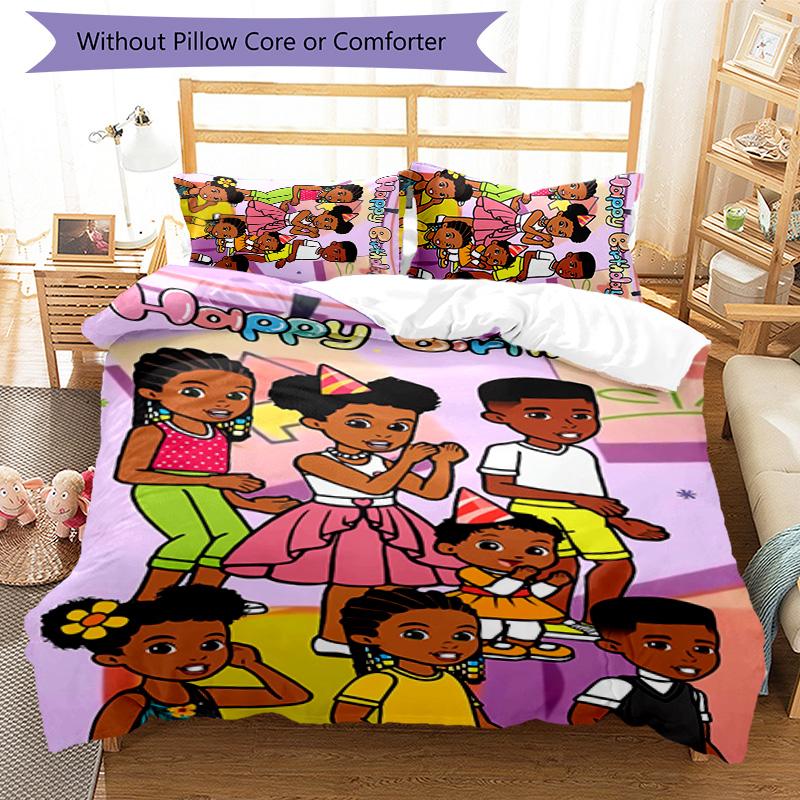 3pcs Gracie's Corner3 pattern bedding set duvet cover set includes duvet cover &pillowcases, perfect all season bedroom decoration & gift
