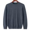 Worm-spinned Round Neck Wool Sweater for Men's Autumn and Winter New Loose Casual Base Shirt Top Versatile Warm Sweater