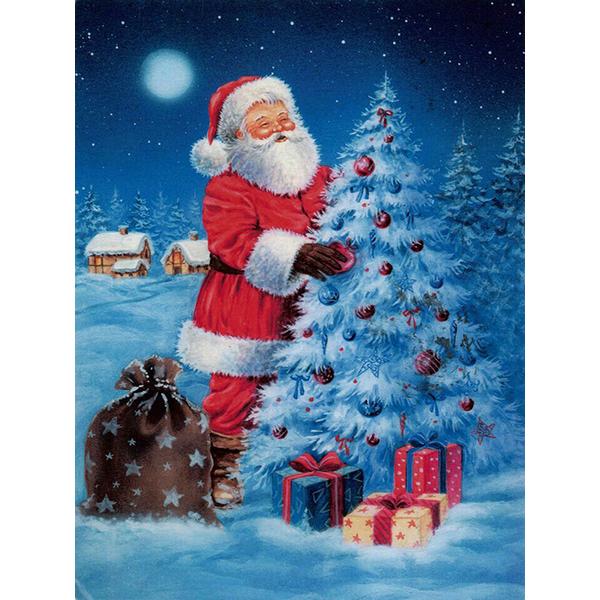 DIY алмазная живопись Санта-Клаус Алмазная вышивка Рождественский зимний пейзаж вышивка крестиком набор мозаики со стразами Рождественский подарок