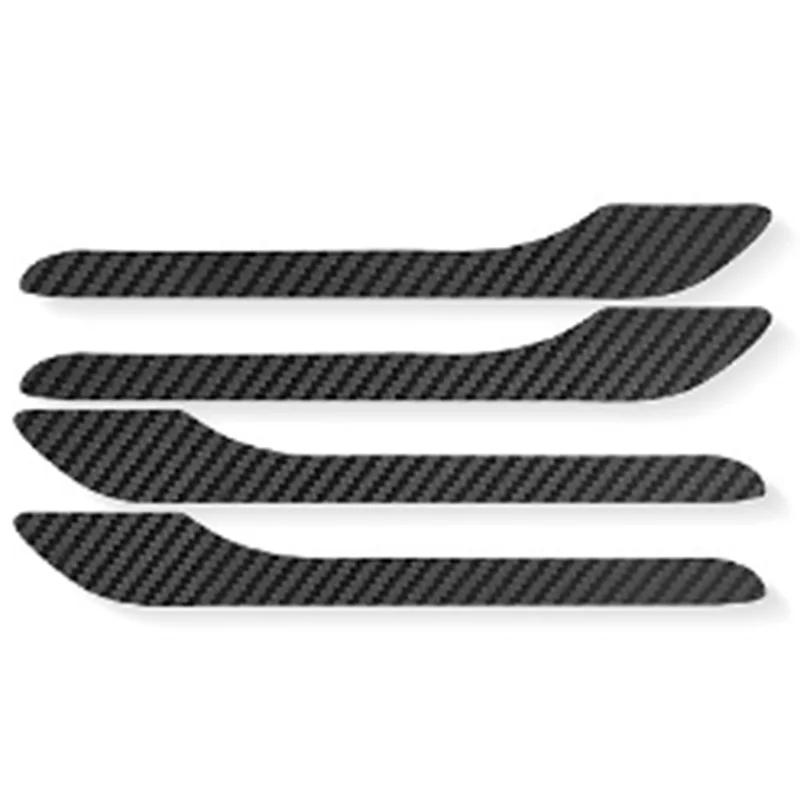 Для модели Y 3 пленка из углеродного волокна для дверных ручек автомобиля декоративная отделка накладка на дверную ручку наклейка отделка защитная пленка для автомобиля аксессуары