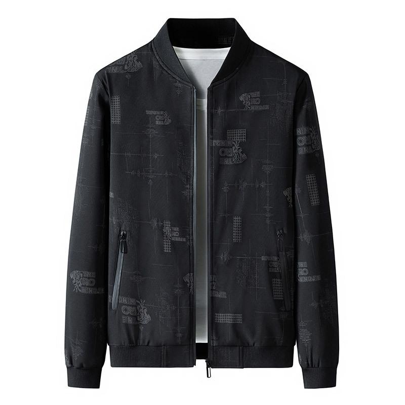 Весенняя и осенняя куртка мужская куртка большого размера свободная деловая трендовая мужская повседневная бейсбольная воротниковая одежда куртка