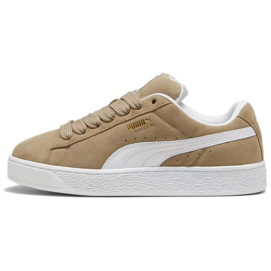 Puma Замша XL Устойчивые к истиранию Низкие кеды для скейтборда Унисекс Хаки Белый 395205-23
