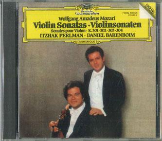 CD МОЦАРТ, ИЦХАК ПЕРЛМАН, ДАНИЭЛЬ БАРЕ - Моцарт: Скрипичные сонаты K301-304 F35G50055 POLYDOR Япония Классика Б/у